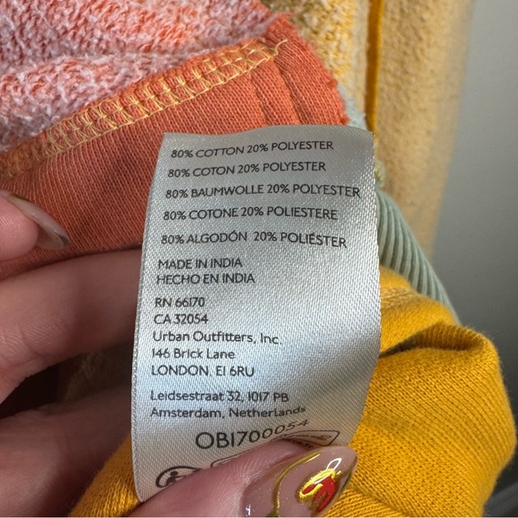 Free People Sidewalk Colorblock Sweatshirt XL - Picture 9 of 10